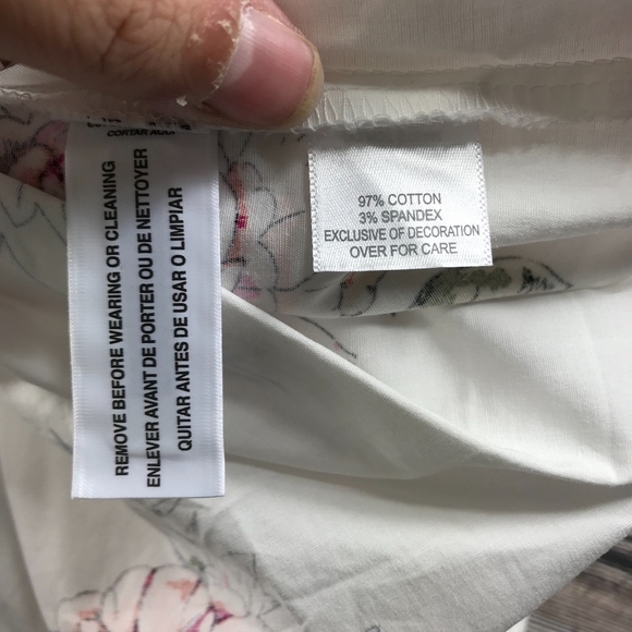 Relativity Faux Pearl Detail Floral Pattern Tie - Picture 4 of 4